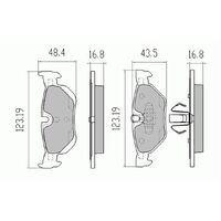 RDA Rear Extreme Disc Brake Pads for BMW 3 Series E93 320 2.0TD 2008-ON