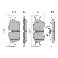 RDA Front Extreme Disc Brake Pads for BMW 1 Series E88 118 & 120 2L Turbo DSL 2004-11