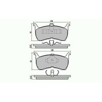 Front Disc Brake Pads for Ford Falcon XH UTE/PVAN (WITH ABS) 4/1996-1998
