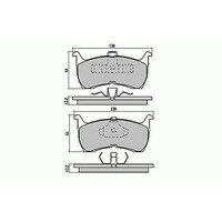 RDA Front Disc Brake Pads for Ford Falcon EA, EB, ED (NO ABS) XR6,XR8 1988-1994