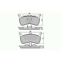 RDA Rear Disc Brake Pads for Ford Falcon EB, ED, XR6, XR8 1/1990 - 1994