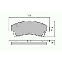 RDA Front Disc Brake Pads for Ford Courier 2WD PE PF PH PS 12/1998 - 4/2006