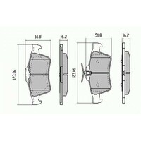 RDA Rear Disc Brake Pads for Ford Focus LS LT LV (Non Turbo) 3/2005-2009