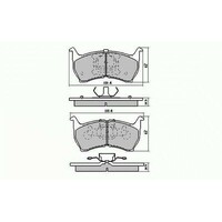 RDA Front Disc Brake Pads for Ford Telstar AR 5/1983 - 9/1985