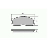 RDA Front Disc Brake Pads for Ford Spectron 2WD LWB 06/1992 - 11/1999
