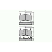 RDA Front Disc Brake Pads for Ford Laser KC KE(Non Turbo) TX3 1985 - 1990