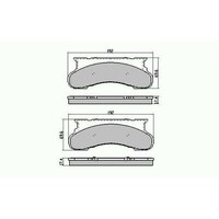 RDA Front Disc Brake Pads for Ford F250 4WD Diesel 1976 - 1985
