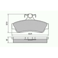 RDA Rear Disc Brake Pads for Holden Crewman VY VZ S SS STORM 12/2003 - ON