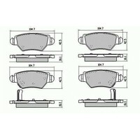 Front Disc Brake Pads for Holden Zafira TT 2.2L Wagon 6/2001 - 2005