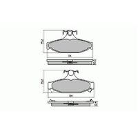 Rear RDA Disc Brake Pads for Holden Avalanche AWD XUV (HSV) 5/2004-on Type 1
