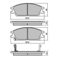 RDA Front Extreme Disc Brake Pads for Hyundai Getz NO ABS 9/2002-ON