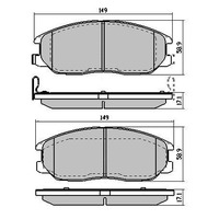RDA Front Extreme Disc Brake Pads for Hyundai Terracan 3.5TD 3/2006-ON Type2