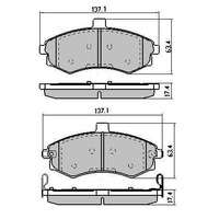 RDA Front RDX Disc Brake Pads for Hyundai Lantra 1.8 2.0 LTR GLS 2001-10/2003 Type2