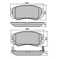 RDA Front Disc Brake Pads for Kia Soul 2.0 Litre 2009-Onwards