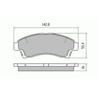 RDA Front Disc Brake Pads for Mazda B Series 2WD B2500 1998-2006 Type 1