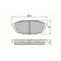 RDA Rear Disc Brake Pads Mazda 626 GF Series 1 & 2 GW Wagon 4/1997-02 Type2