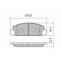 RDA Front Disc Brake Pads for Mazda RX7 Series 3 SA 22 1983 - 1/1986