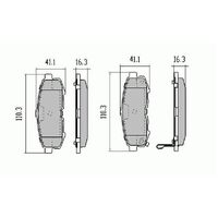 RDA Rear Disc Brake Pads for Mazda MPV LVW 2.5 3.0LTR 2004 - ON