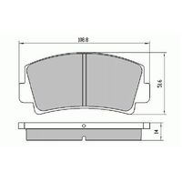 RDA Front Disc Brake Pads for Mazda RX3 S124A RX4 1972-1978