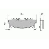 RDA Rear HD Disc Brake Pads for Mazda 323 BG 1.8L SOHC 1990-1994 Type 1