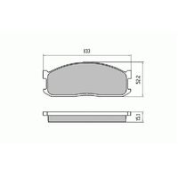 RDA Front HD Disc Brake Pads for Mazda Traveller 1600 2000 2/1984-1988