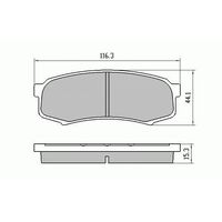 RDA Rear Disc Brake Pads for Mitsubishi Pajero NS 2006-2013 long wheel base