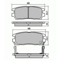 RDA Rear Disc Brake Pads for Mitsubishi Pajero NF NG NH NJ 5/1991-1994