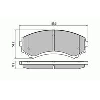 RDA Front Disc Brake Pads for Mitsubishi Pajero NS 3.2D 2006-2009 Type1