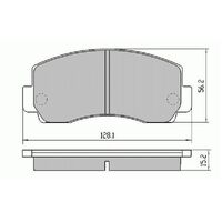 RDA Front Disc Brake Pads for Mitsubishi Pajero NA NB LWB 1983-9/1987