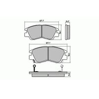Front Extreme Disc Brake Pads for Mitsubishi Pajero NG NH 10/1987-1992