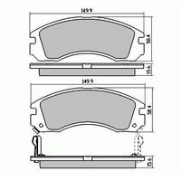 RDA Front Extreme Brake Pads Mitsubishi EVO 4 5 6 7 8 9 GSR (16W) 96-1997