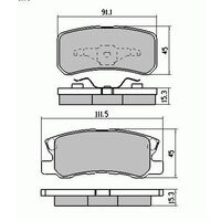 Rear Extreme Disc Brake Pads for Mitsubishi Grandis ALLModels 2004 - ON