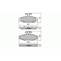 RDA Rear Disc Brake Pads for Nissan Skyline R31 1986-1991