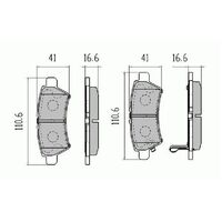 RDA Rear Disc Brake Pads for Nissan Navara D40 2WD & 4WD 9/2005-Onwards