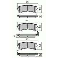 RDA Rear Disc Brake Pads for Nissan Patrol Y61 GU 4.8L 9/2001-2010