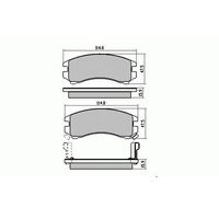 RDA Front HD Disc Brake Pads for Nissan Silvia 2.0L Inc Turbo 1991-1993 Type 1