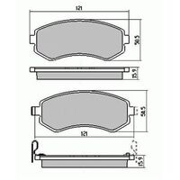 RDA Front HD Disc Brake Pads for Nissan Pulsar N14 1.6 10/1991-1995 Type 2