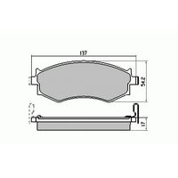 RDA Front HD Disc Brake Pads for Nissan Pintara U12 FWD 11/1989-1992
