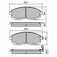 Front HD Disc Brake Pads for Nissan Maxima HJ30 PJ30 5/1990 - 10/1994 Type 2