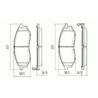 RDA Front HD Disc Brake Pads for Nissan Navara D40 4WD 2005-ON Type 2