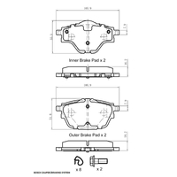 RDA Rear Disc Brake Pads for Peugeot 3008 1.6T 2.0TD 2017-Onwards