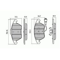 RDA Front Disc Brake Pads for Skoda Octavia 2004-ON