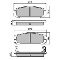 RDA Rear Disc Brake Pads for Subaru Liberty BC6 Legacy 1989-1997