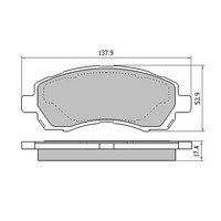 RDA Front Disc Brake Pads for Subaru Liberty Heritage 4WD 11/1996-2004 Type2