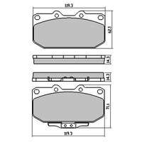 RDA Front Extreme Disc Brake Pads for Subaru Impreza 2.0 2007-ON