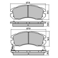 RDA Front Extreme Disc Brake Pads for Subaru Liberty Rallye 1989-1997