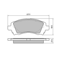 RDA Front HD Disc Brake Pads for Subaru WRX Turbo 2.0L SPORTS 94-1998 Type1