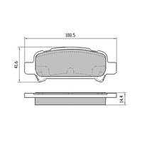 RDA Rear Extreme Disc Brake Pads for Subaru Liberty SPORT 7/1996-8/2003 Type1
