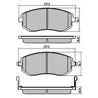 RDA Front Extreme Disc Brake Pads for Subaru Liberty BF4 2.0 5/2003-ON Type1
