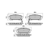 RDA Rear Extreme Disc Brake Pads for Subaru Outback 1996-6/1998 Type2